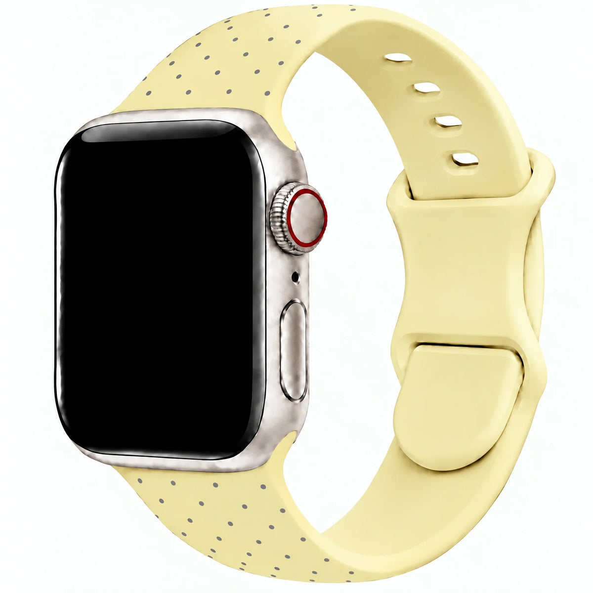 Apple Watch Armband Dots - Silikon - Gelb