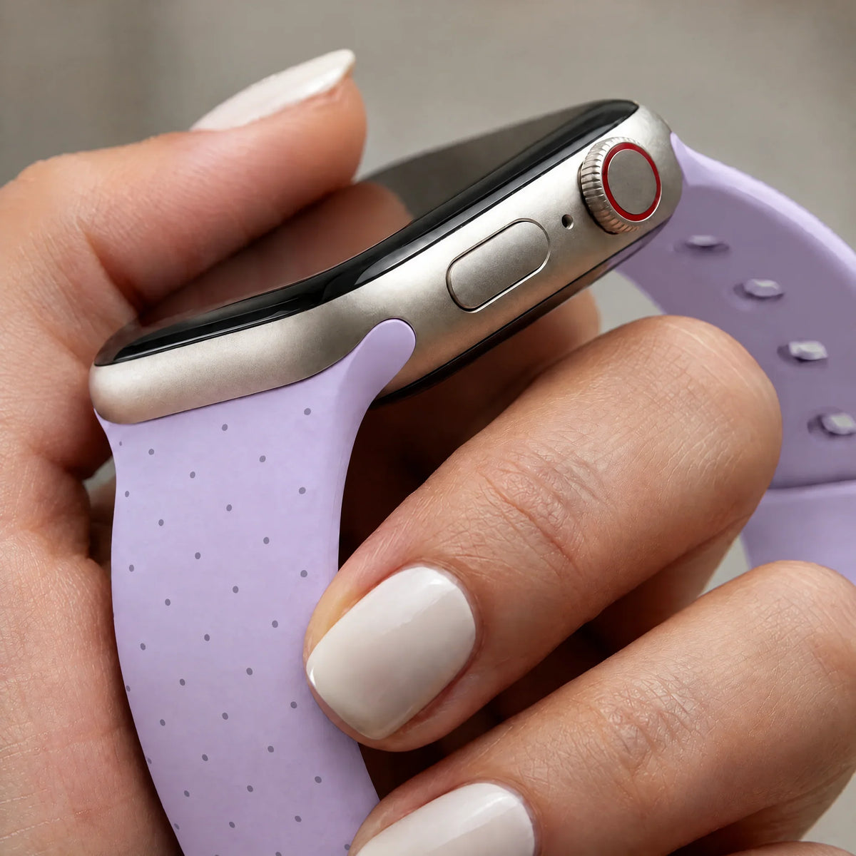 Apple Watch Armband Dots - Silikon - Lila