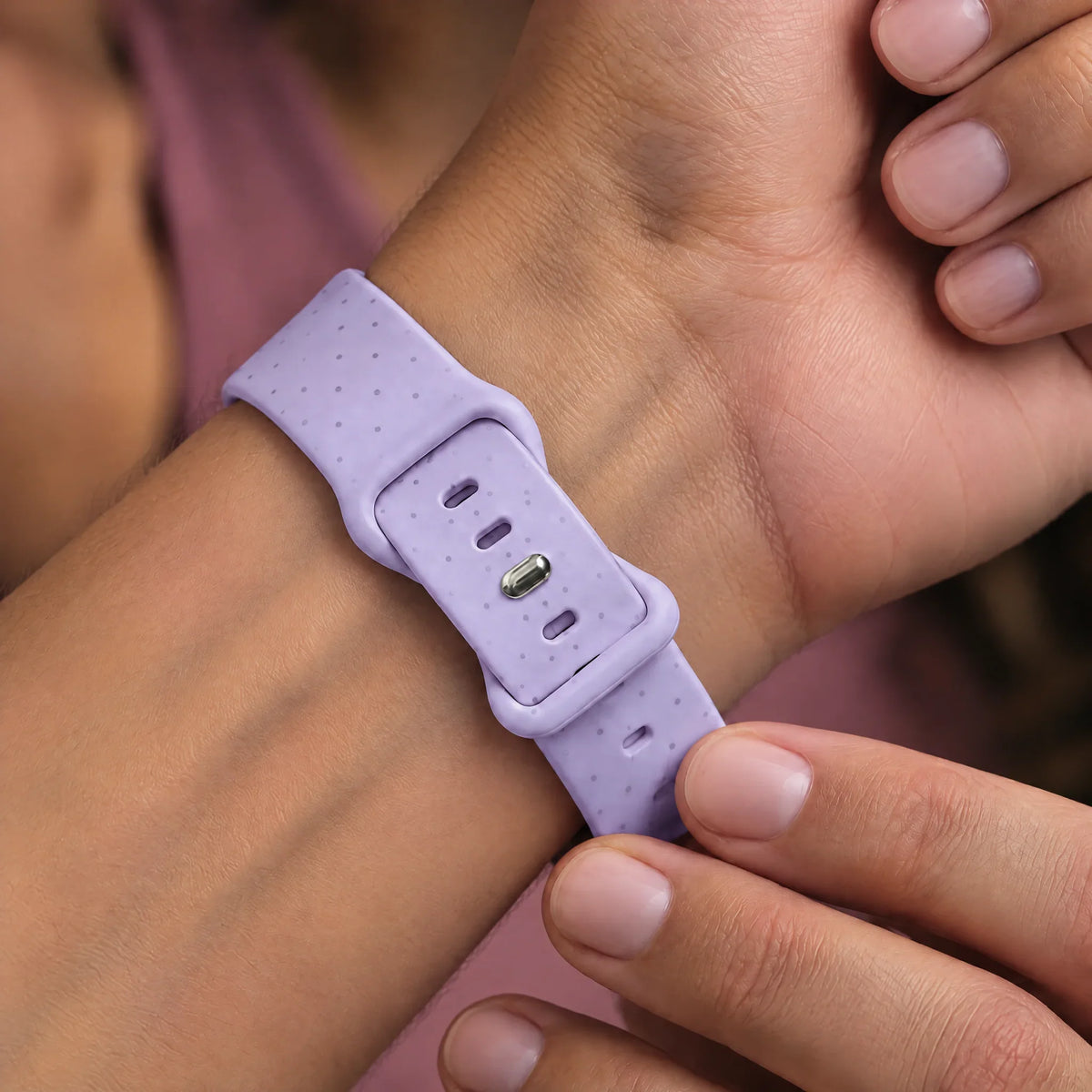Apple Watch Armband Dots - Silikon - Lila