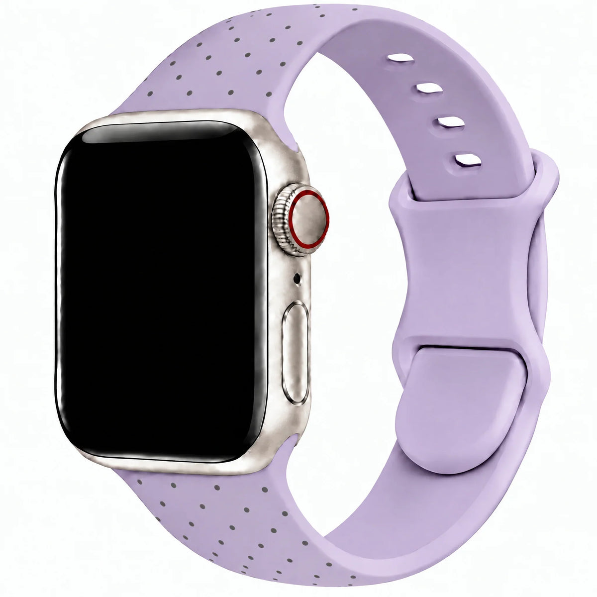 Apple Watch Armband Dots - Silikon - Lila