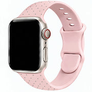Apple Watch Armband Dots - Silikon - Rosa