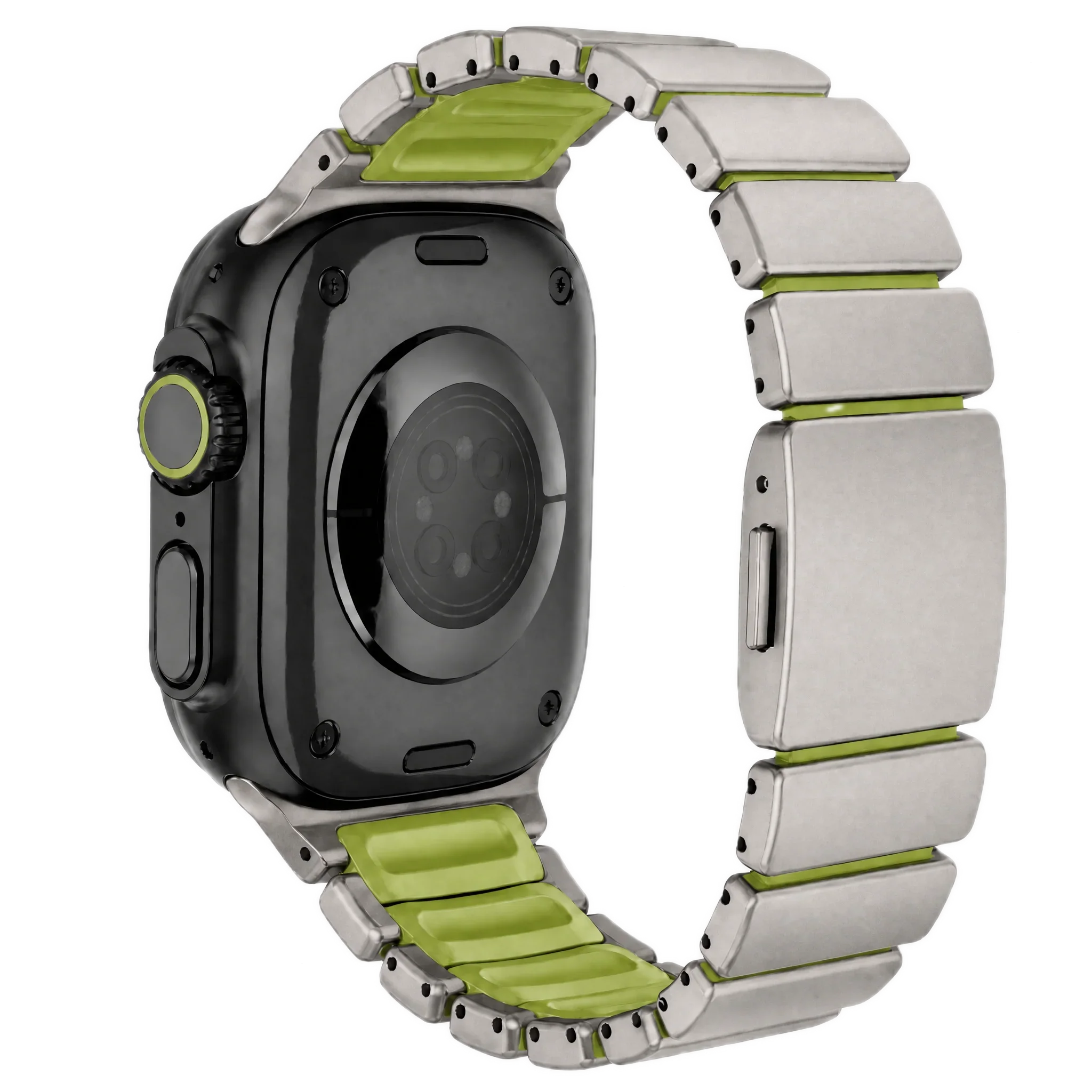 Apple Watch Armband Ember - Stahl - Titan Grün