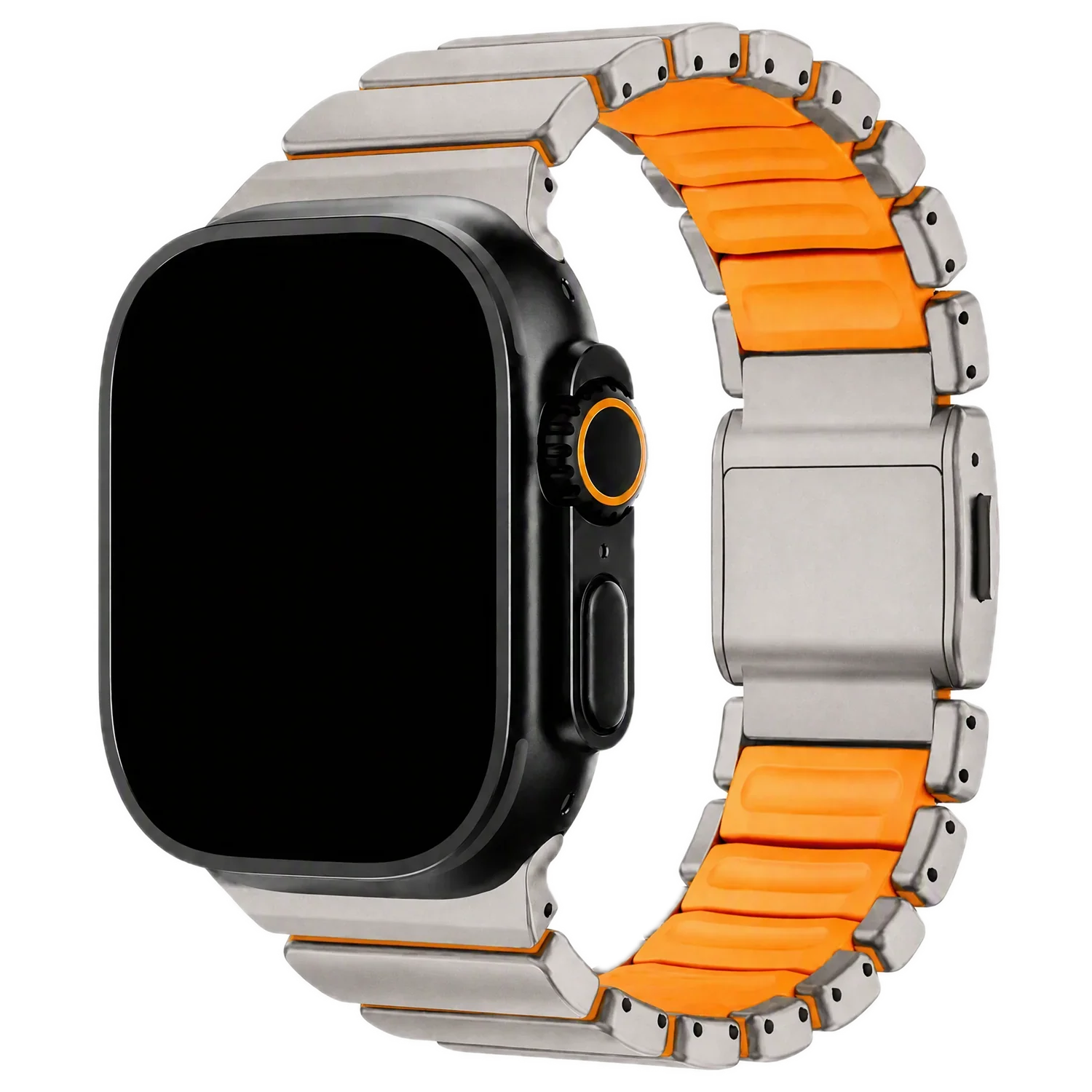 Apple Watch Armband Ember - Stahl - Titan Orange