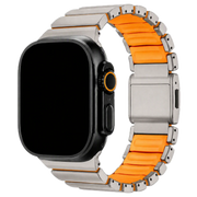 Apple Watch Armband Ember - Stahl - Titan Orange