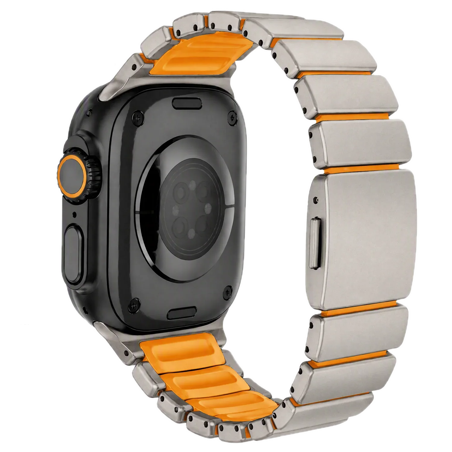 Apple Watch Armband Ember - Stahl - Titan Orange