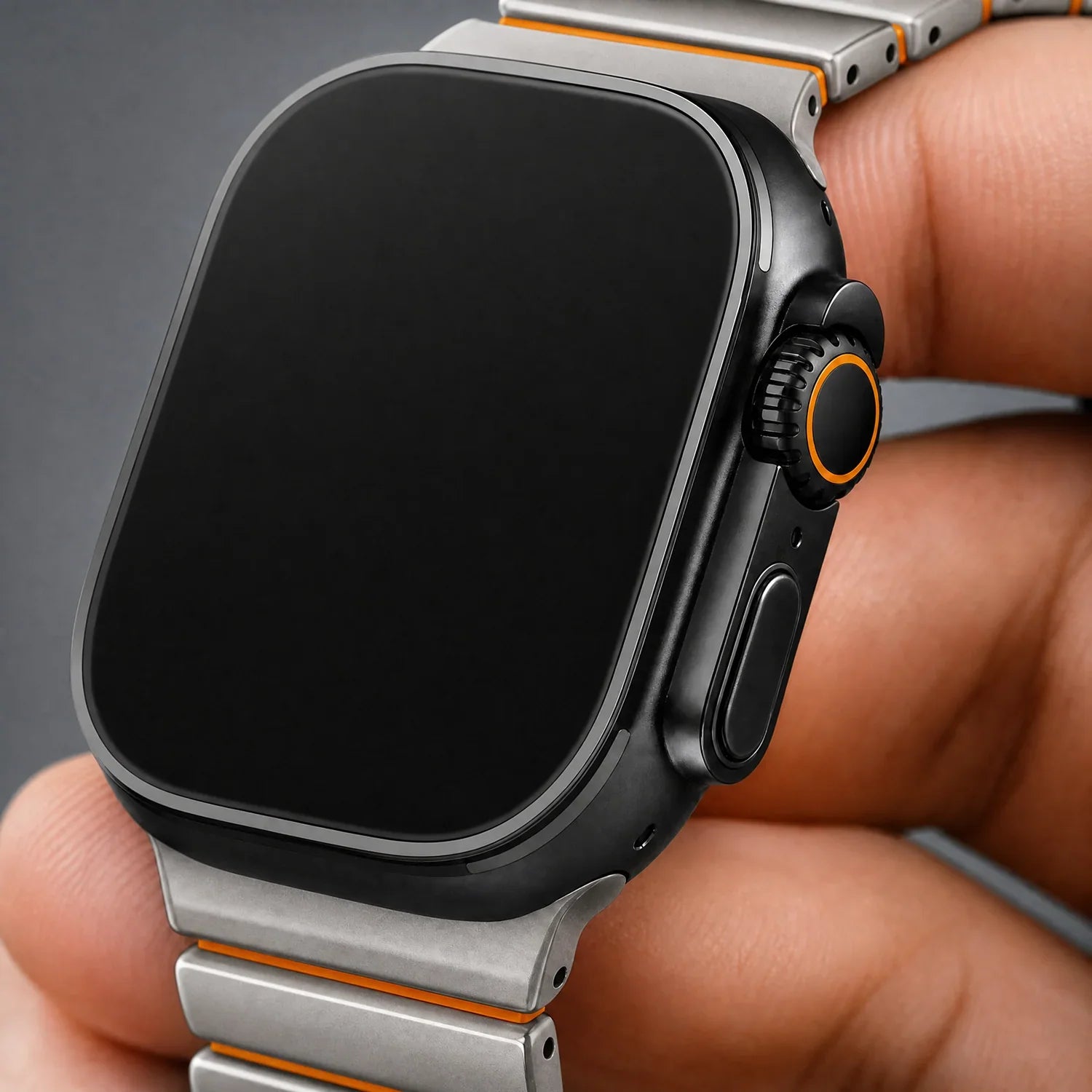 Apple Watch Armband Ember - Stahl - Titan Orange