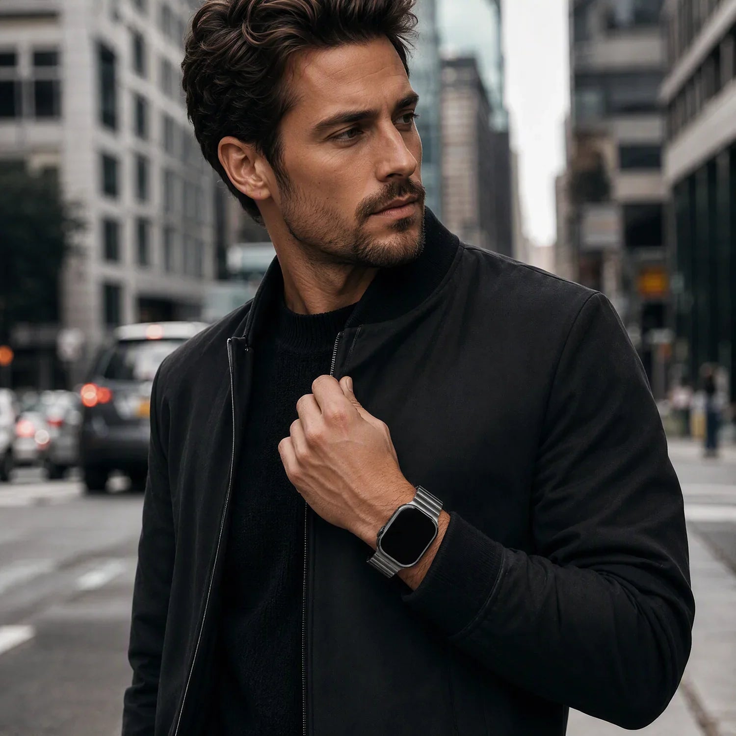 Apple Watch Armband Ember - Stahl - Titan Schwarz