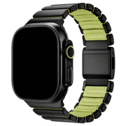 Apple Watch Armband Ember - Stahl - Schwarz Grün