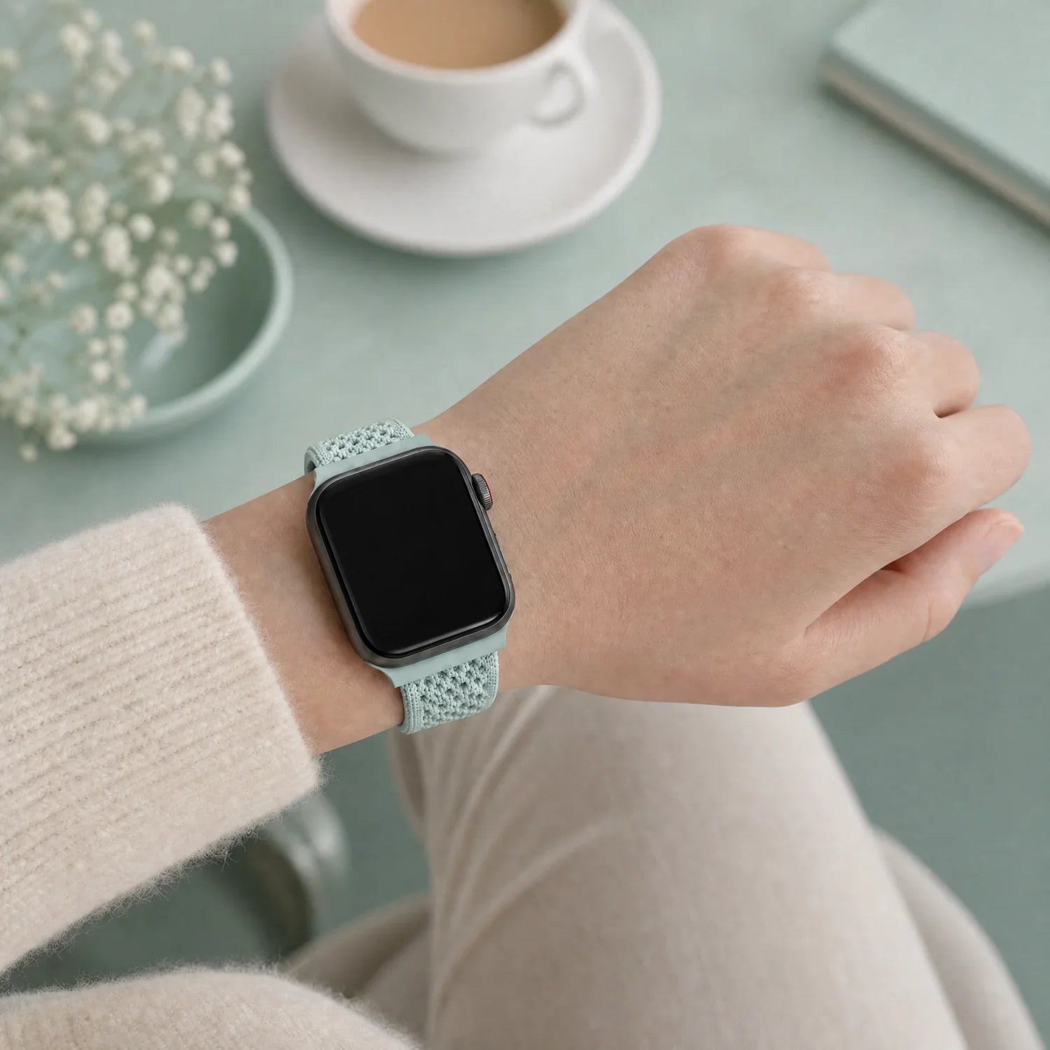 Apple Watch Armband Knit – Nylon – Grün