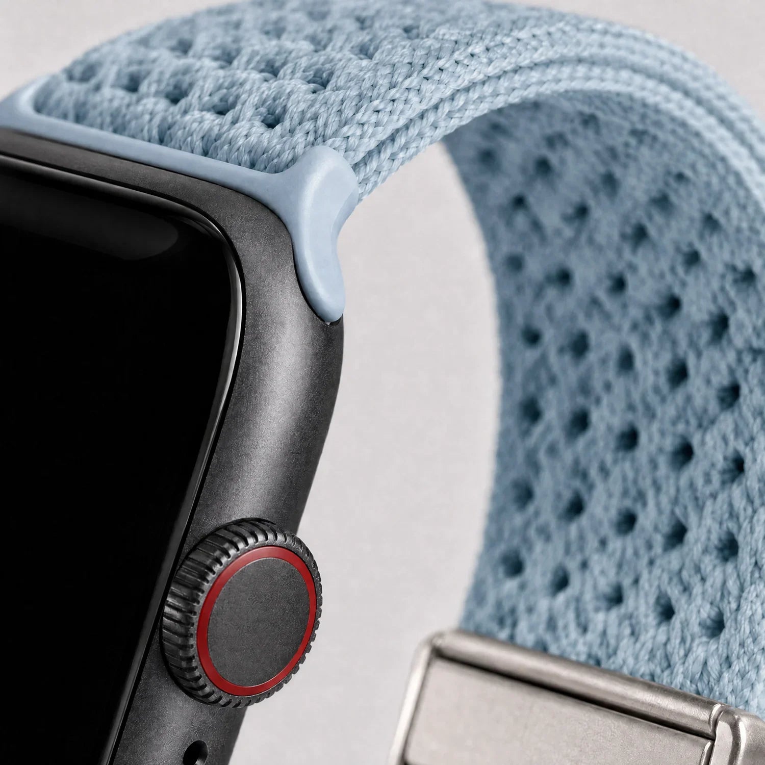 Apple Watch Armband Knit – Nylon – Hellblau