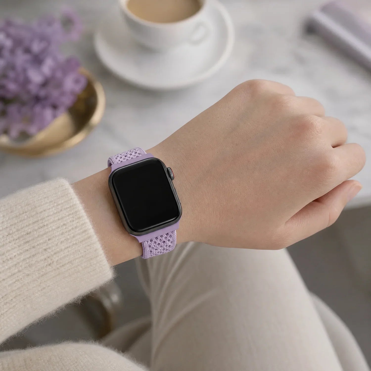 Apple Watch Armband Knit – Nylon – Lila
