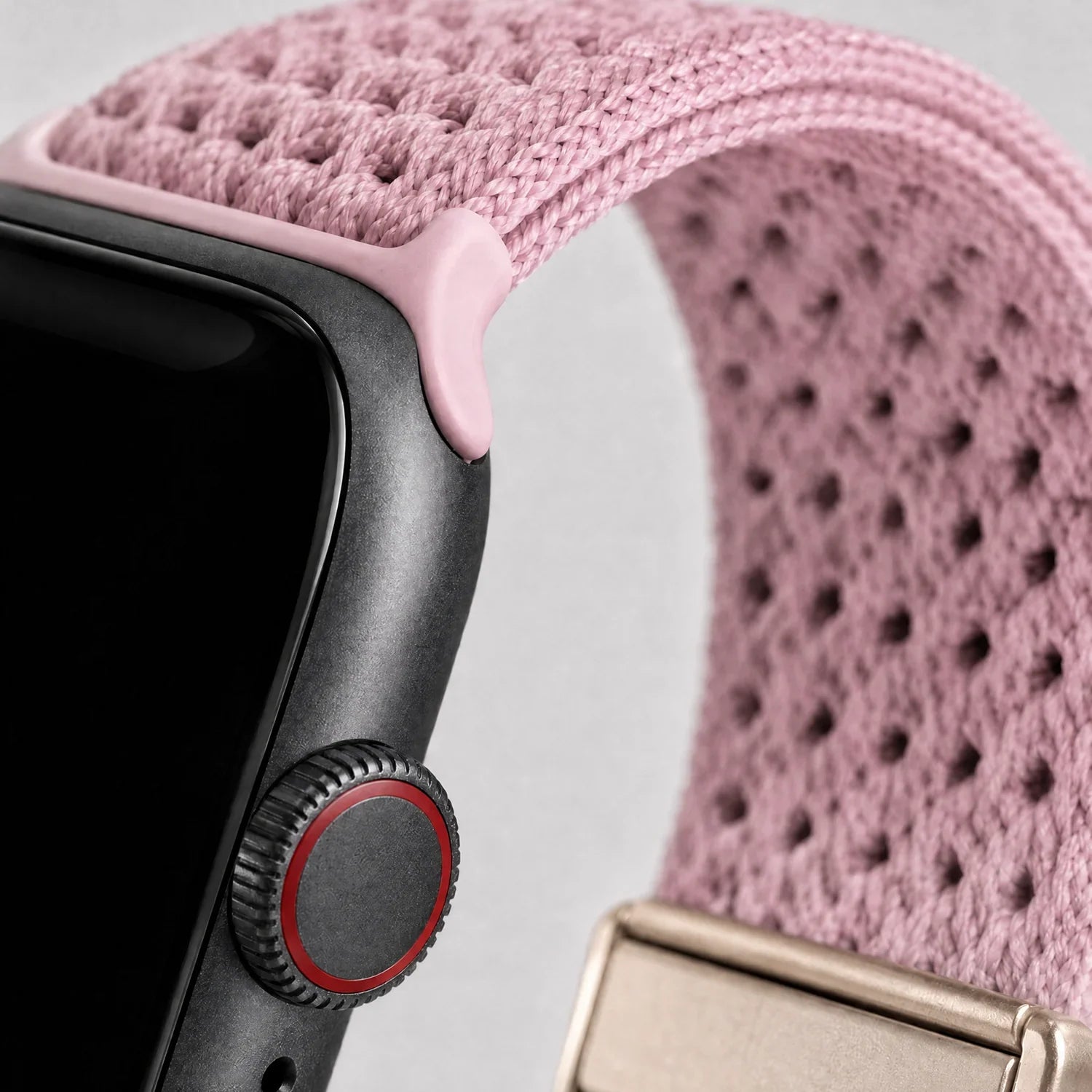Apple Watch Armband Knit – Nylon – Rosa