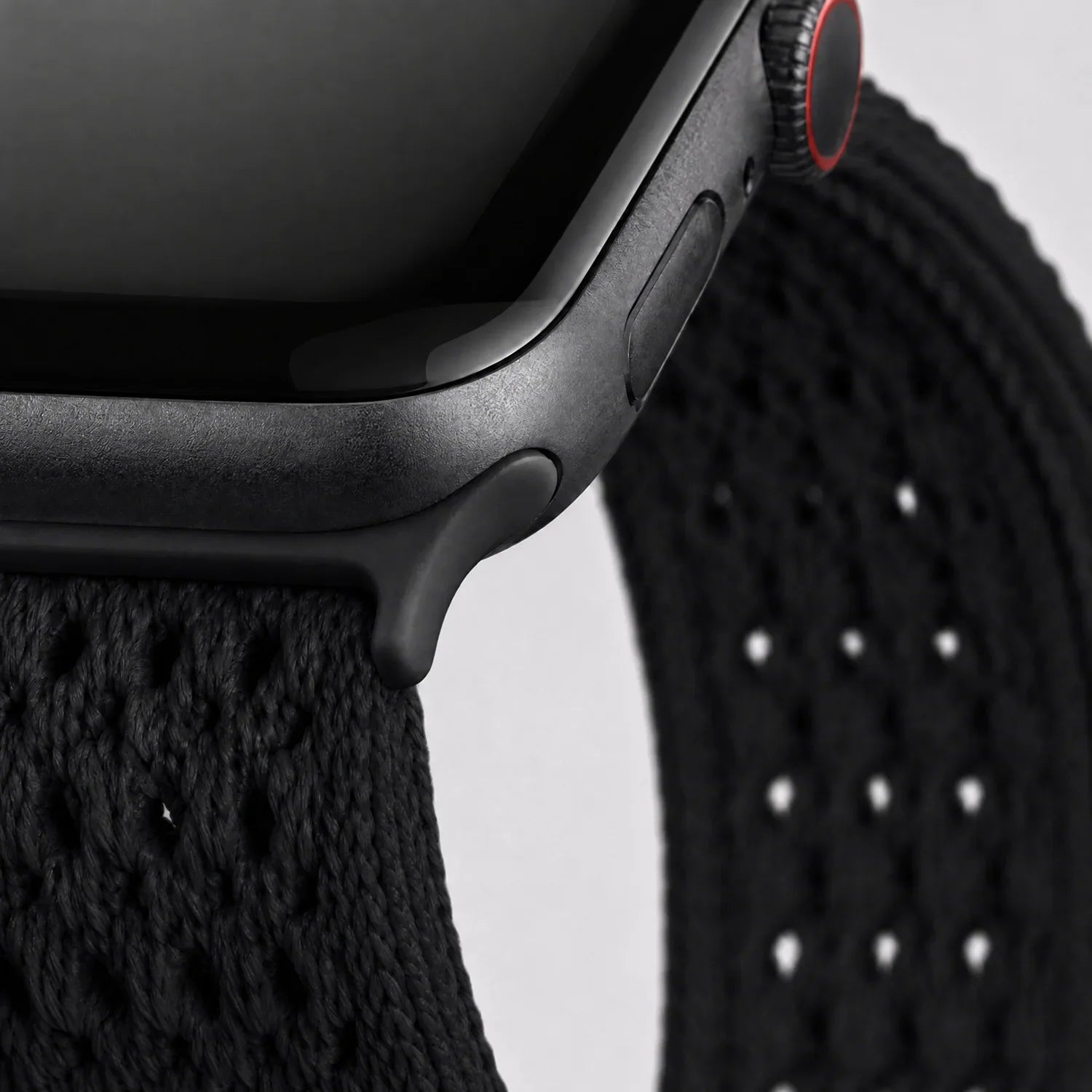 Apple Watch Armband Knit – Nylon – Schwarz