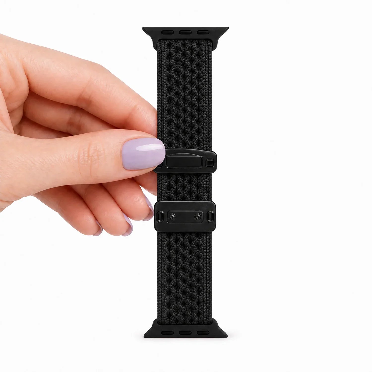 Apple Watch Armband Knit – Nylon – Schwarz