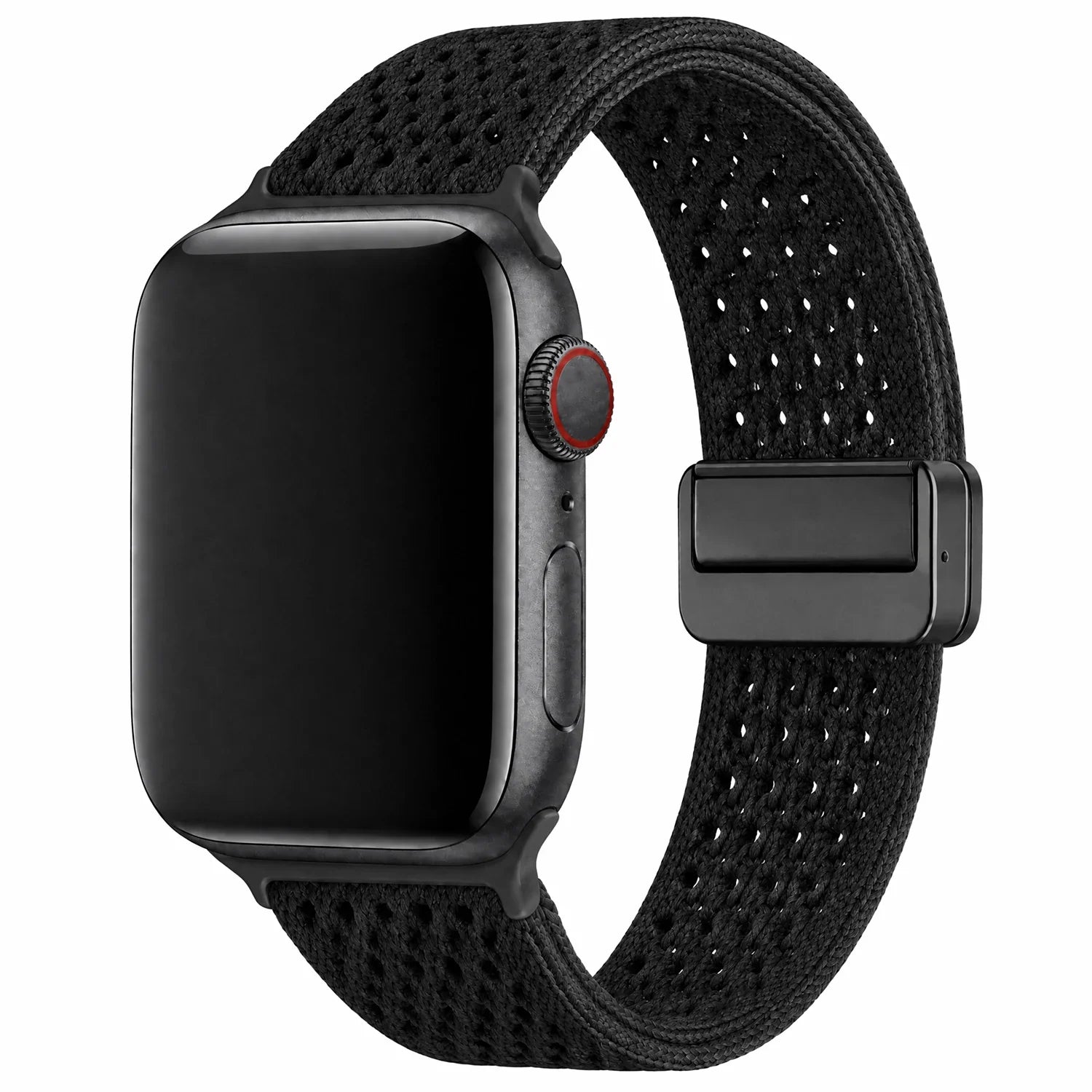 Apple Watch Armband Knit – Nylon – Schwarz