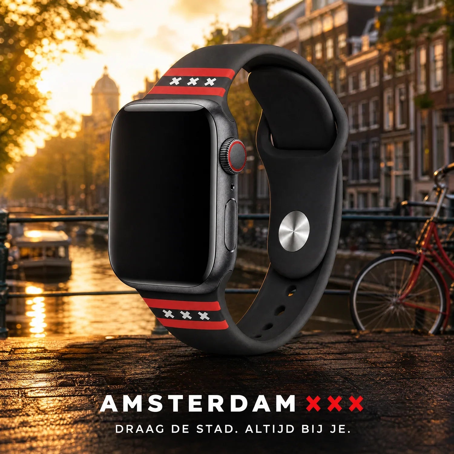 Apple Watch bedrucktes Armband – Silikon – Amsterdam XXX