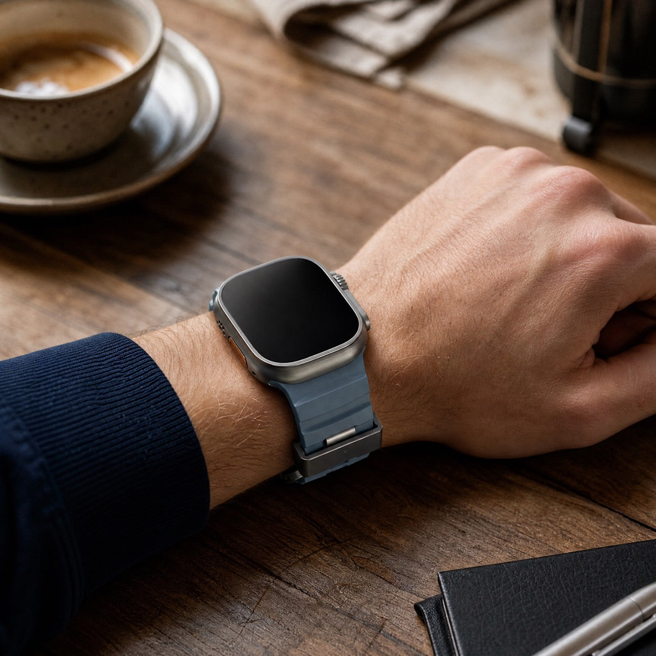 Apple Watch Silikon Ranger Armband – Blau