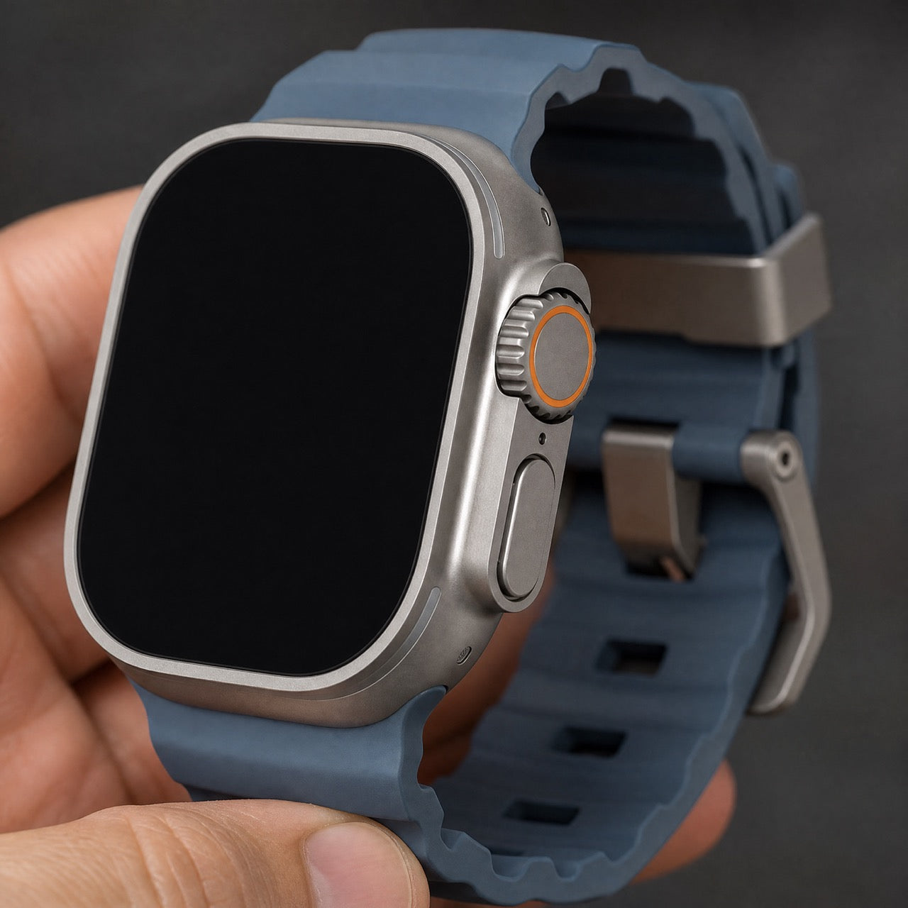 Apple Watch Silikon Ranger Armband – Blau