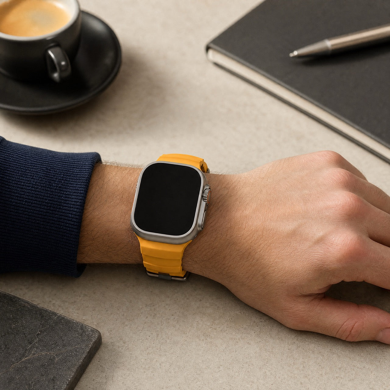 Apple Watch Silikon Ranger Armband – Gelb