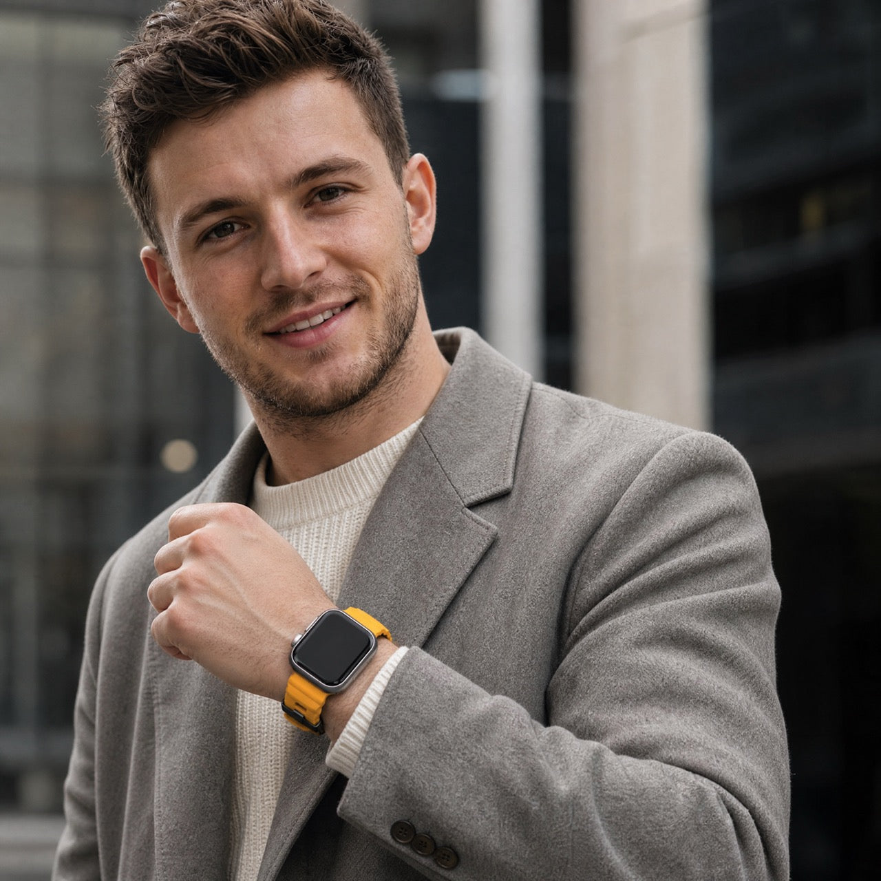 Apple Watch Silikon Ranger Armband – Gelb