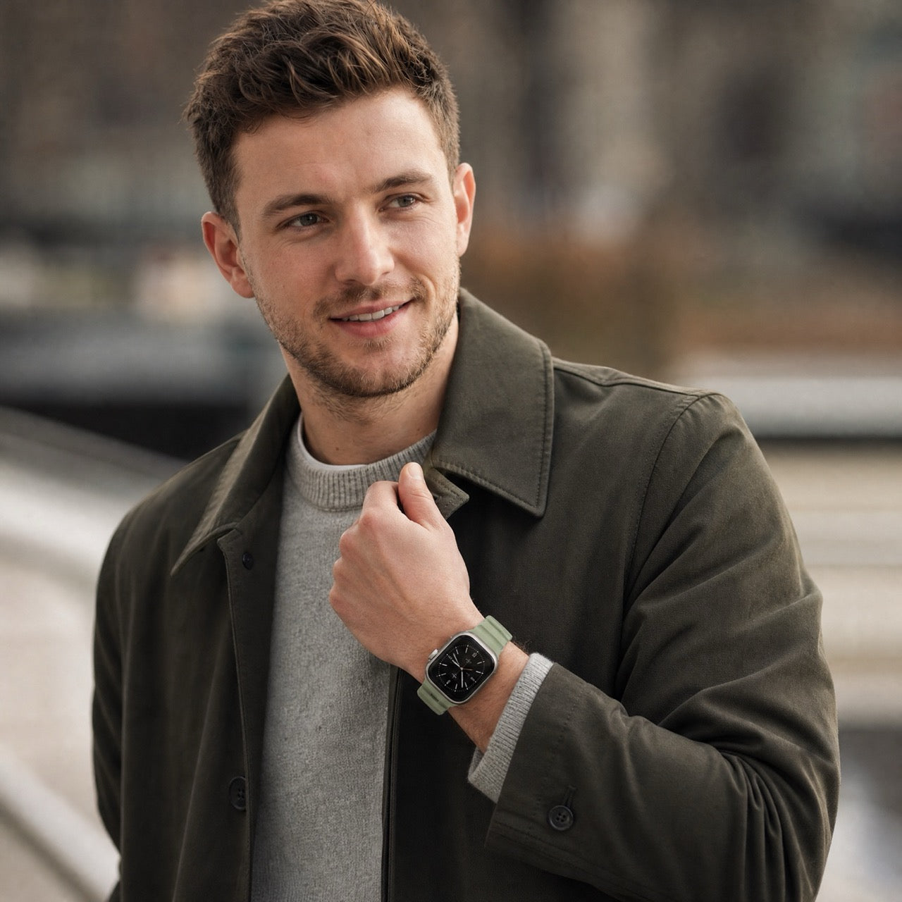 Apple Watch Silikon Ranger Armband – Grün