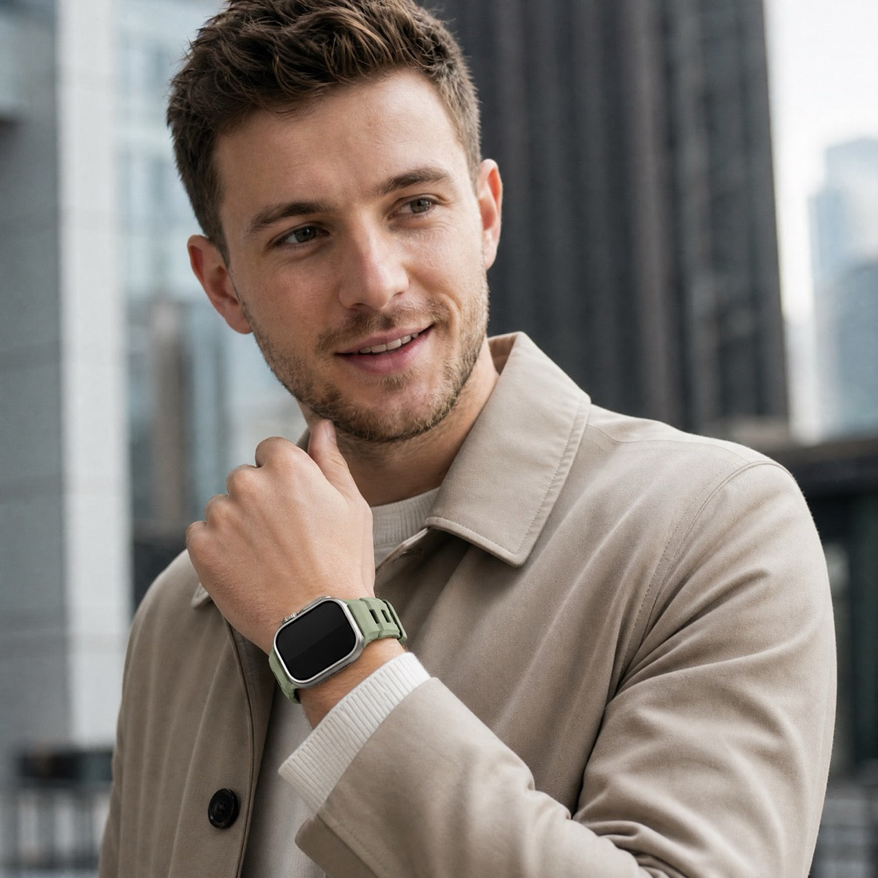 Apple Watch Silikon Ranger Armband – Grün