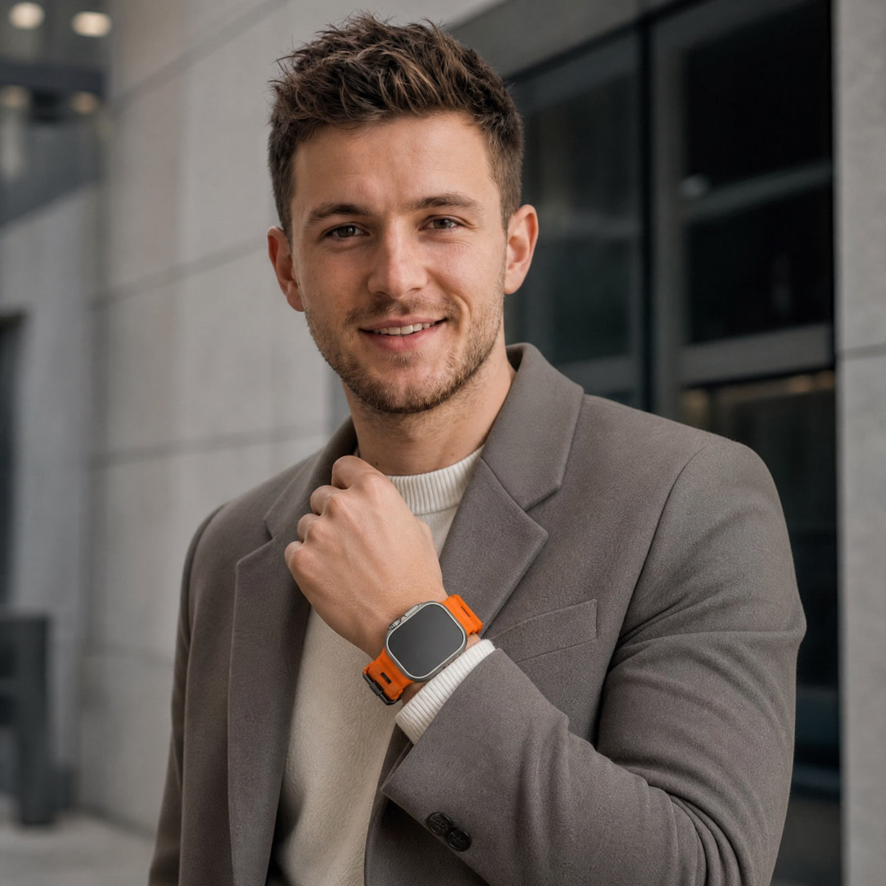 Apple Watch Silikon Ranger Armband – Orange