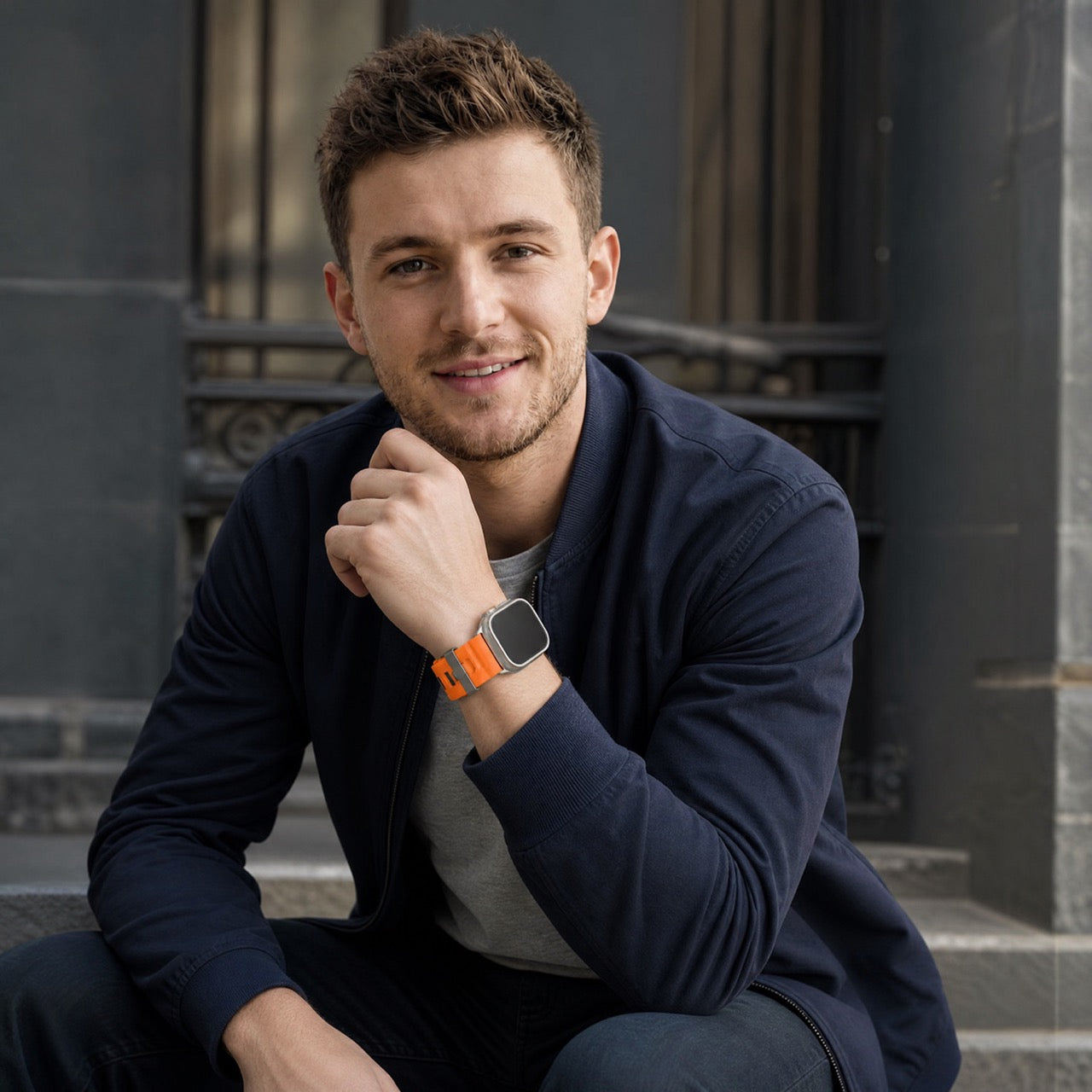 Apple Watch Silikon Ranger Armband – Orange