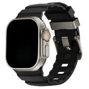 Apple Watch Silikon Ranger Armband – Schwarz