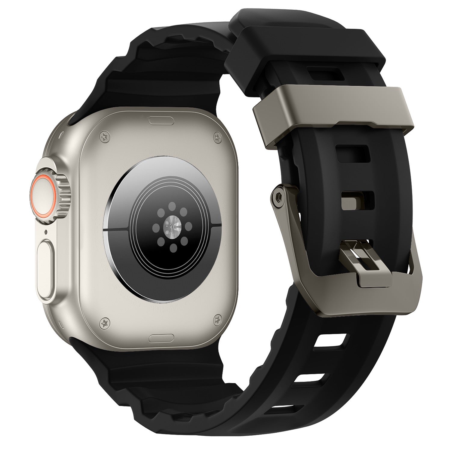Apple Watch Silikon Ranger Armband – Schwarz