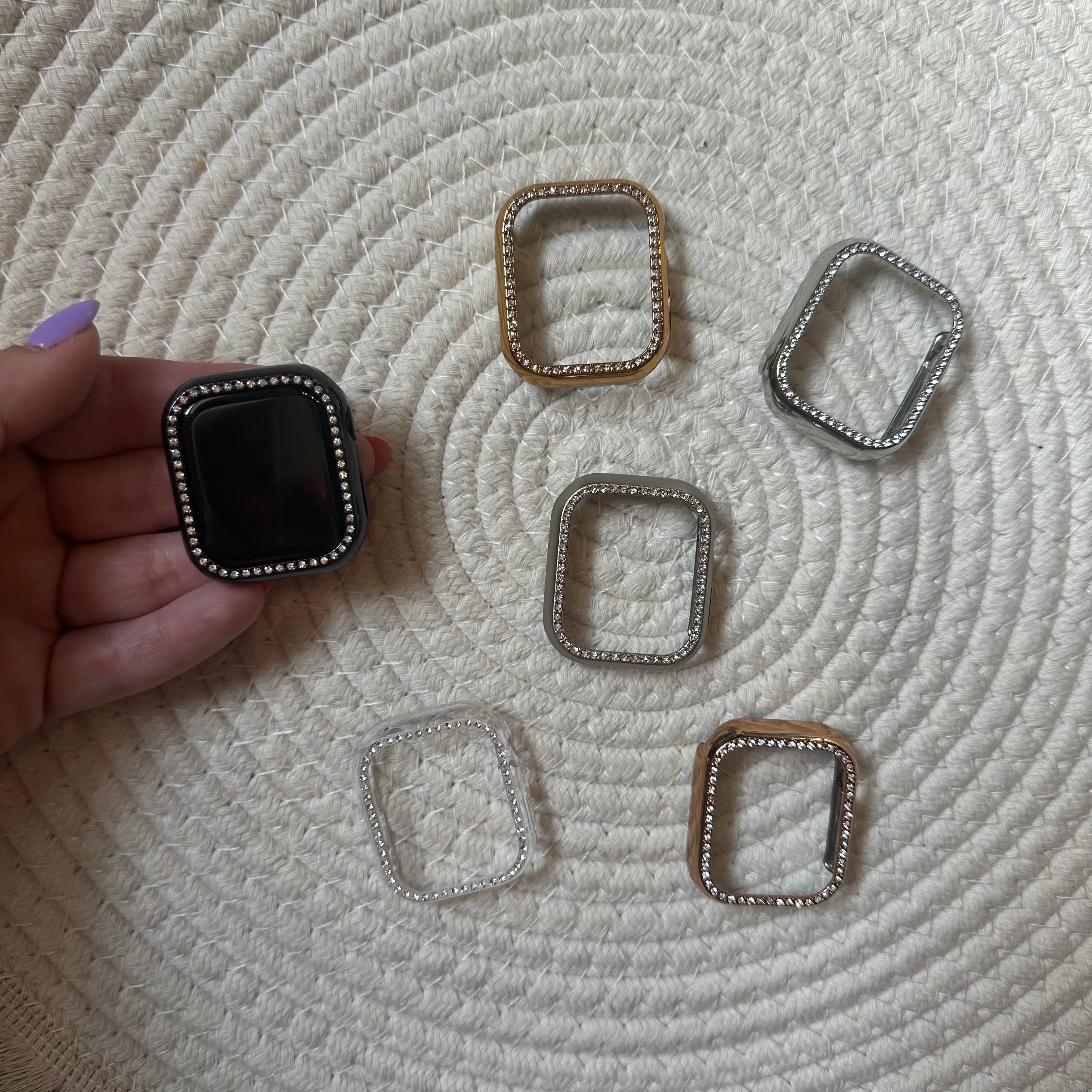 Apple Watch Diamantgehäuse - Silber