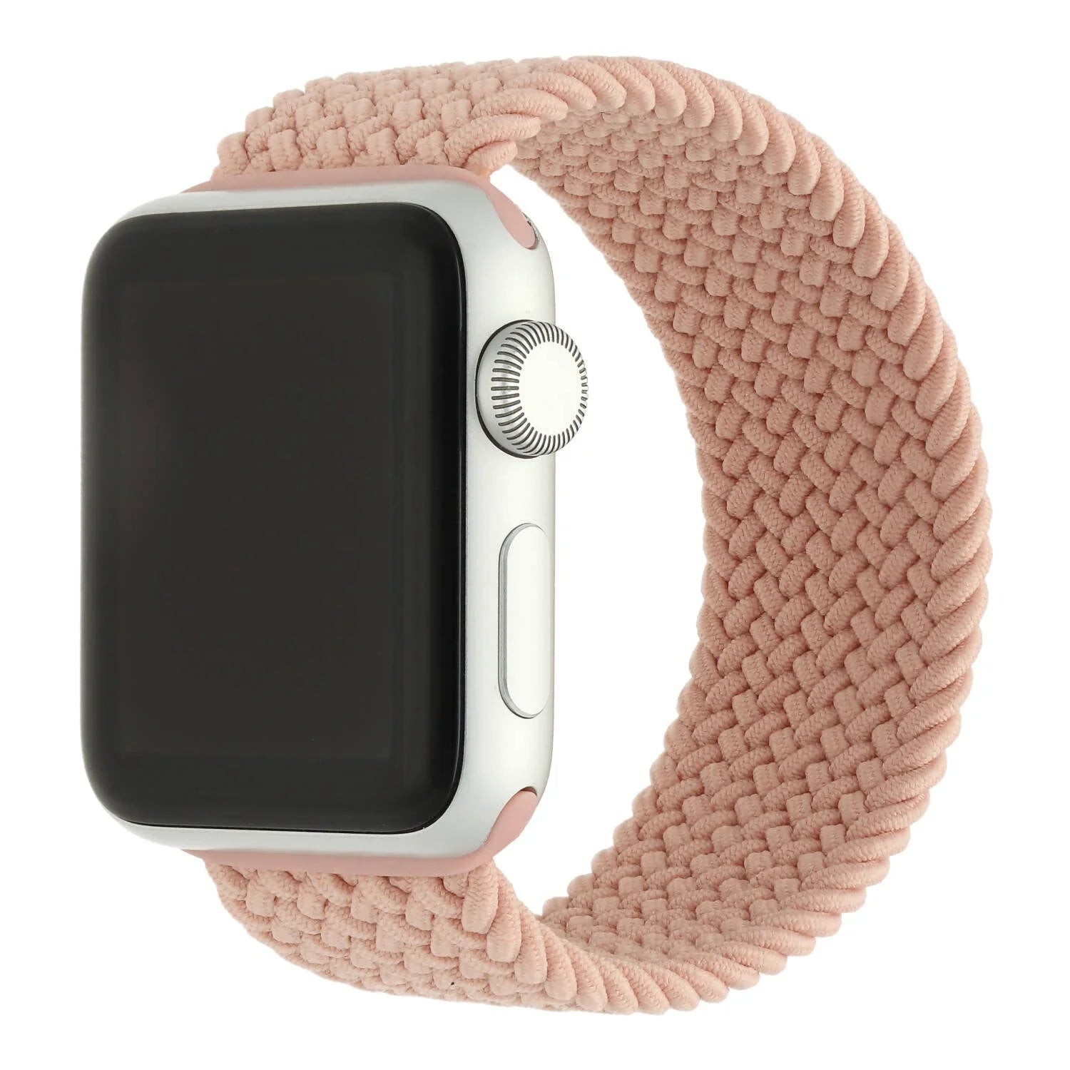 Apple Watch Armband Onyx - geflochten - Solo Loop - Nylon - Pink Sand