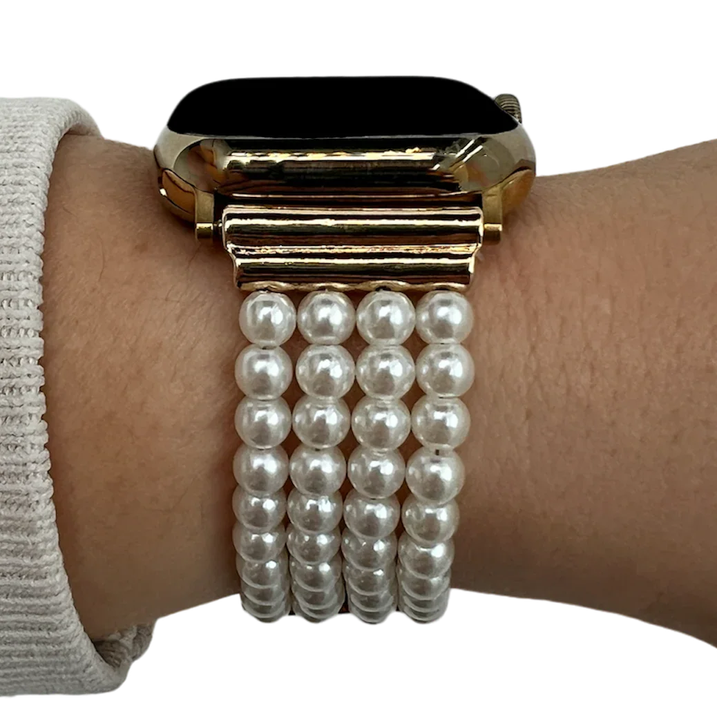 Apple Watch Armband – Schmuckstück – Weiß