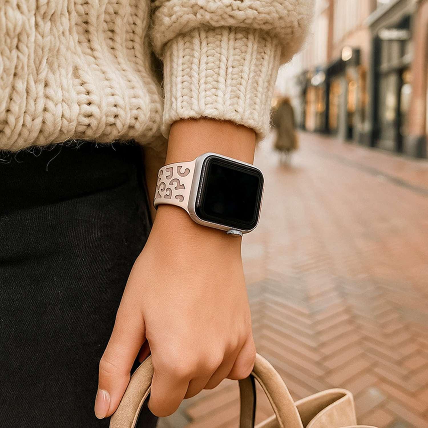 Apple Watch Wild Armband – Silikon – Polarstern-Pink