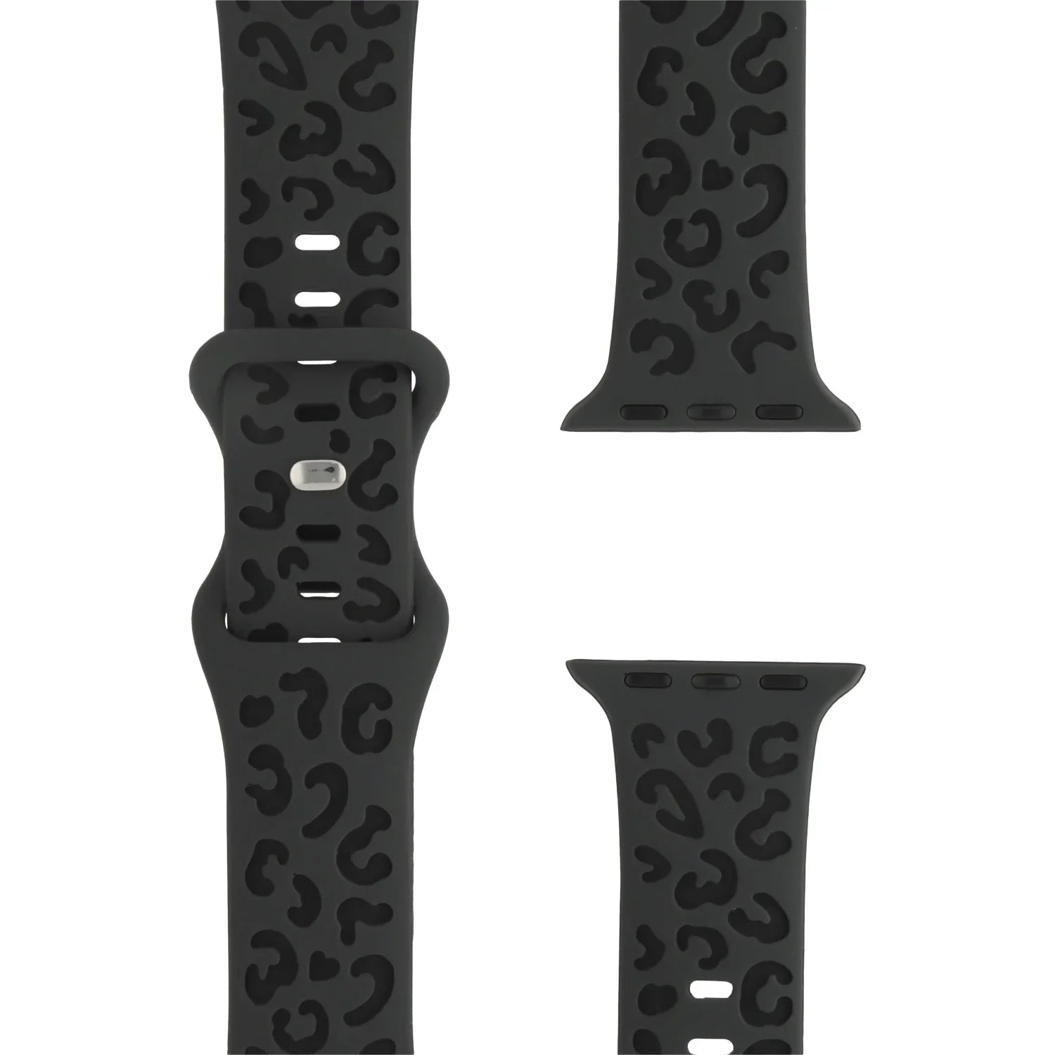 Apple Watch Wild Armband – Silikon – Schwarz Tieforange
