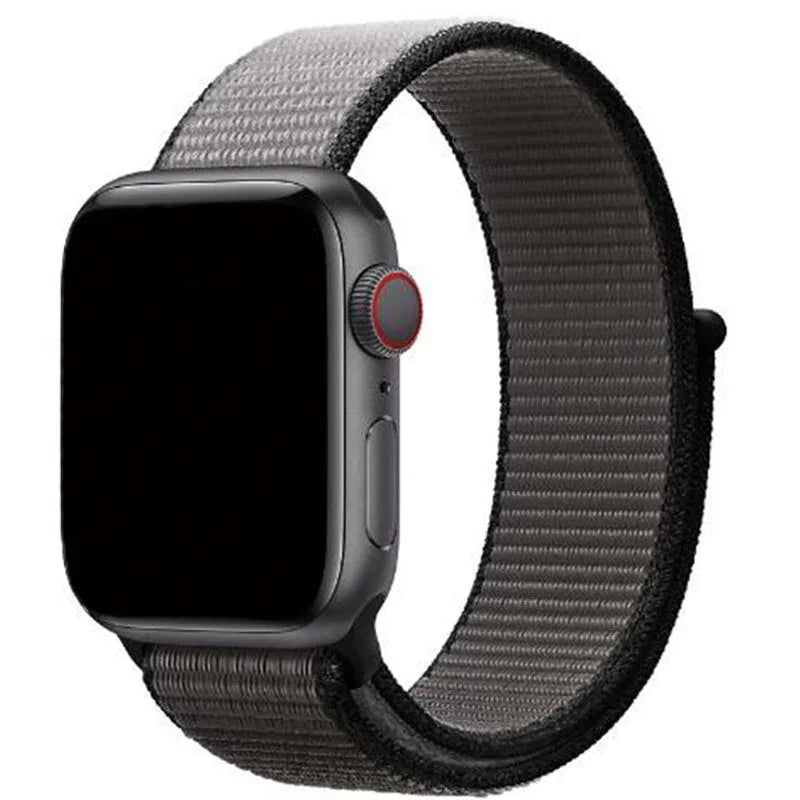 Apple Watch Armband – geflochten – Nylon – Ankergrau