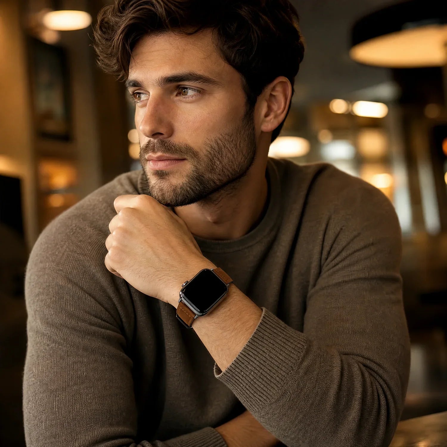 Apple Watch Armband Lennox – Leder – Braun