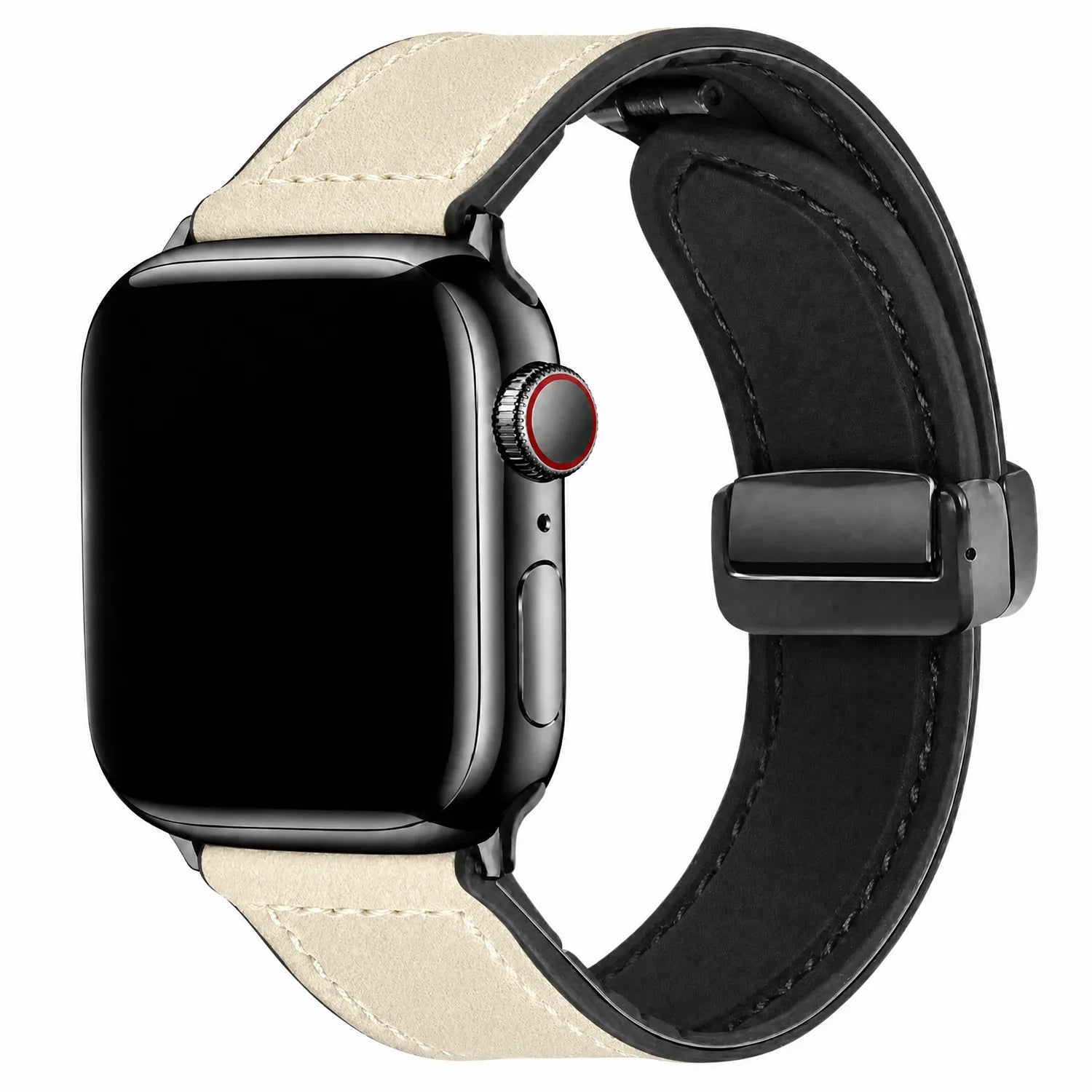 Apple Watch Armband Lennox – Leder – Weiß