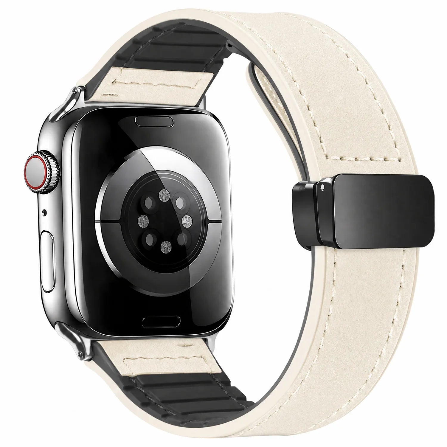 Apple Watch Armband Lennox – Leder – Weiß