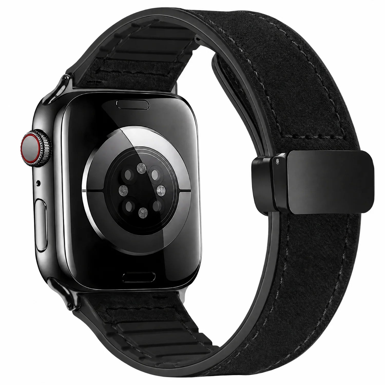 Apple Watch Armband Lennox – Leder – Schwarz