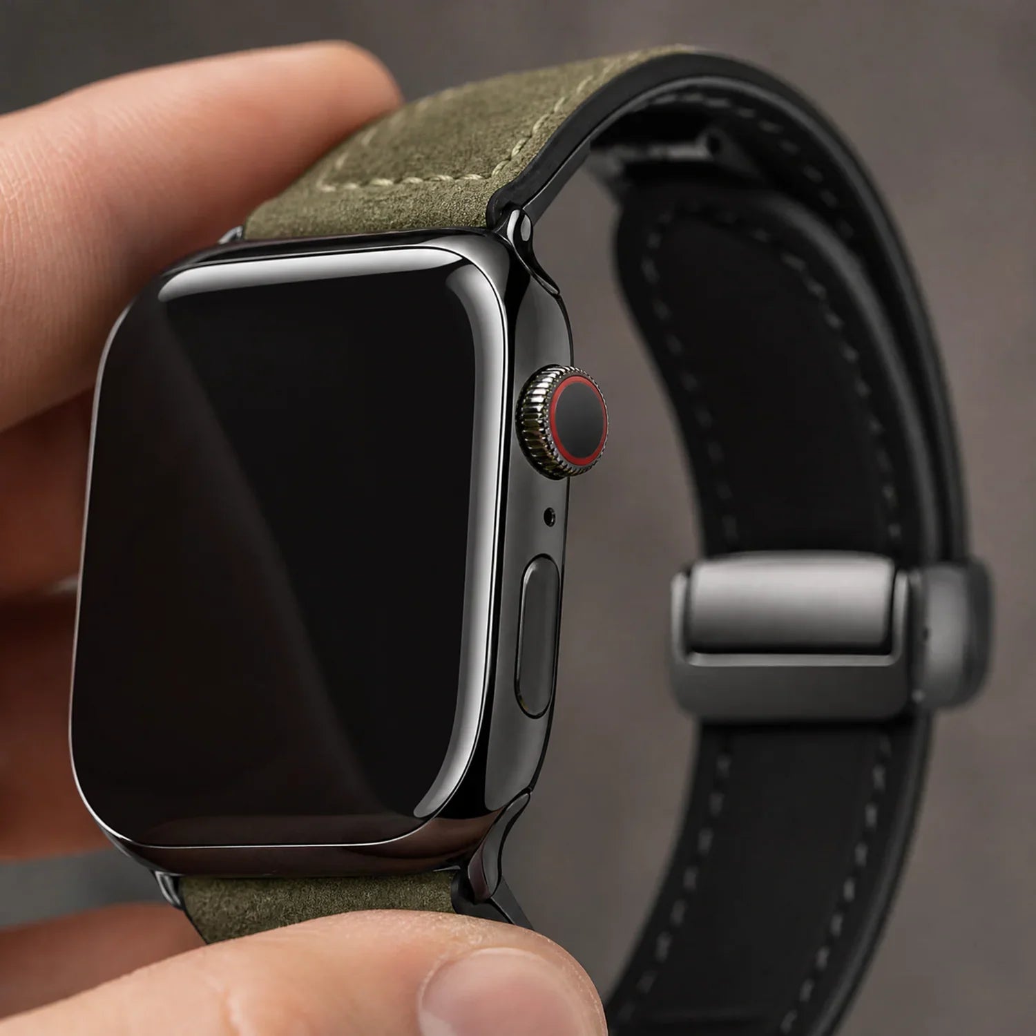 Apple Watch Armband Lennox – Leder – Grün