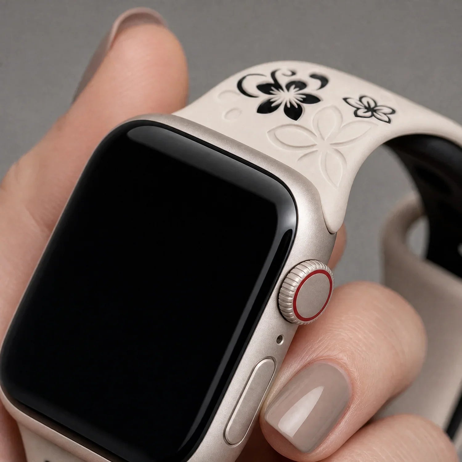Apple Watch Livia Blumenprint Armband – Silikon – Polarstern