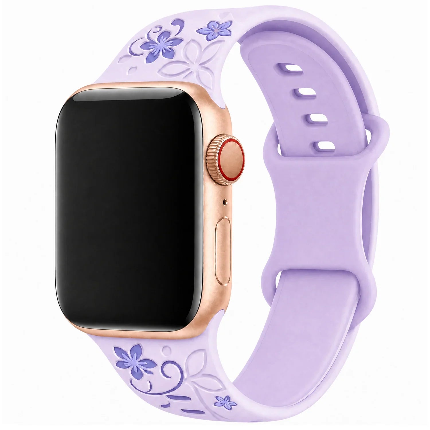 Apple Watch Livia Blumenprint Armband – Silikon – Lila