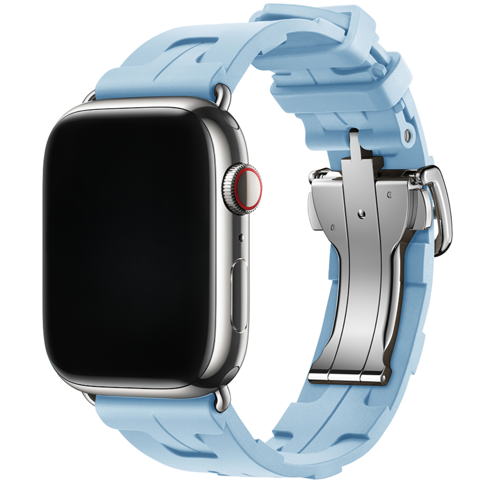 Apple Watch Armband Kilim - Silikon - Hellblau