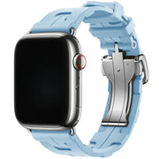 Apple Watch Armband Kilim - Silikon - Hellblau