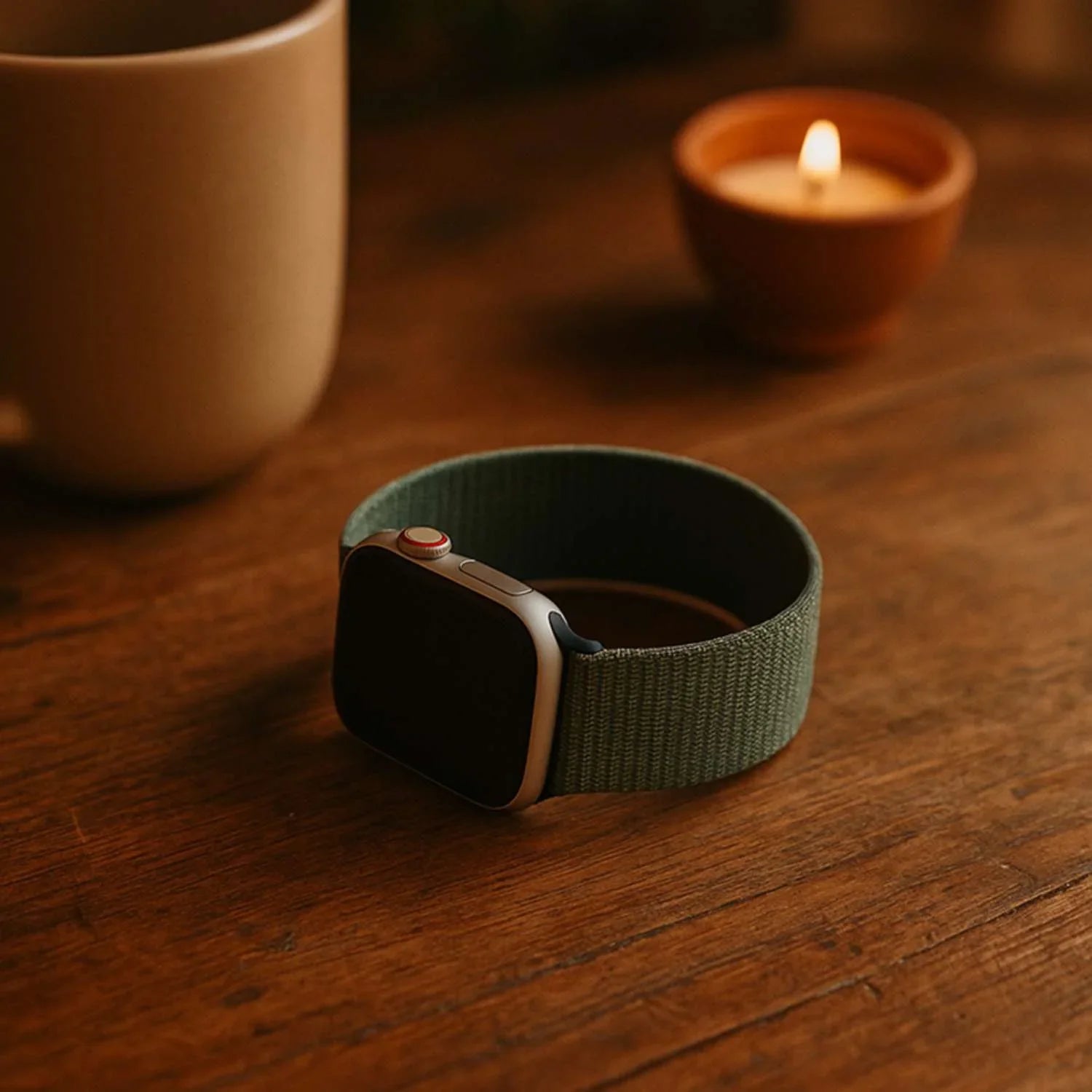 Apple Watch Armband Flyne - gewebt - Nylon - Blaugrün