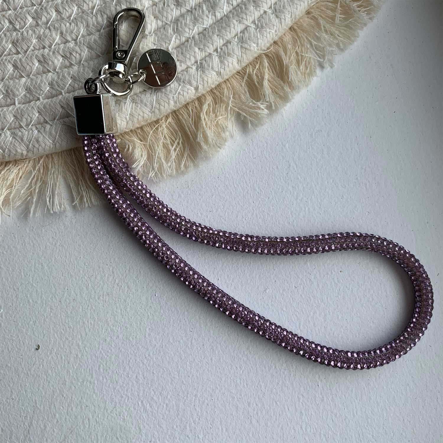 Handykette Diamond – lila – silber