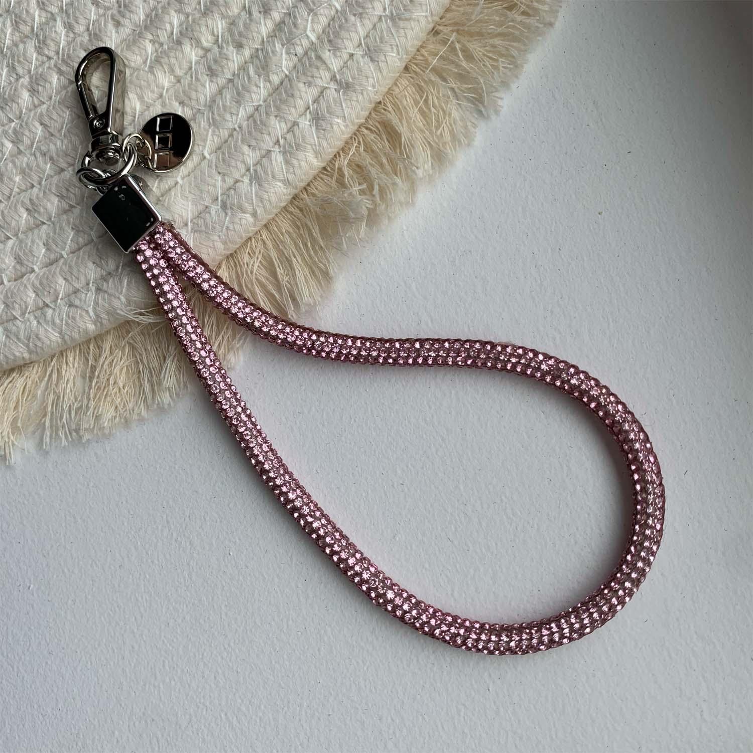 Handykette Diamond - pink - silber
