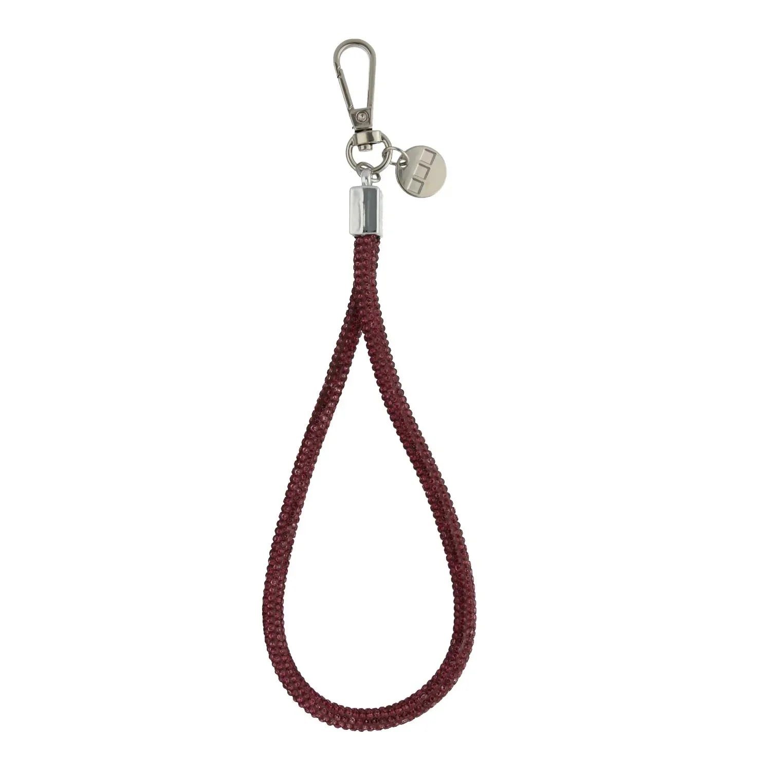 Handykette Diamond - Weinrot - Silber