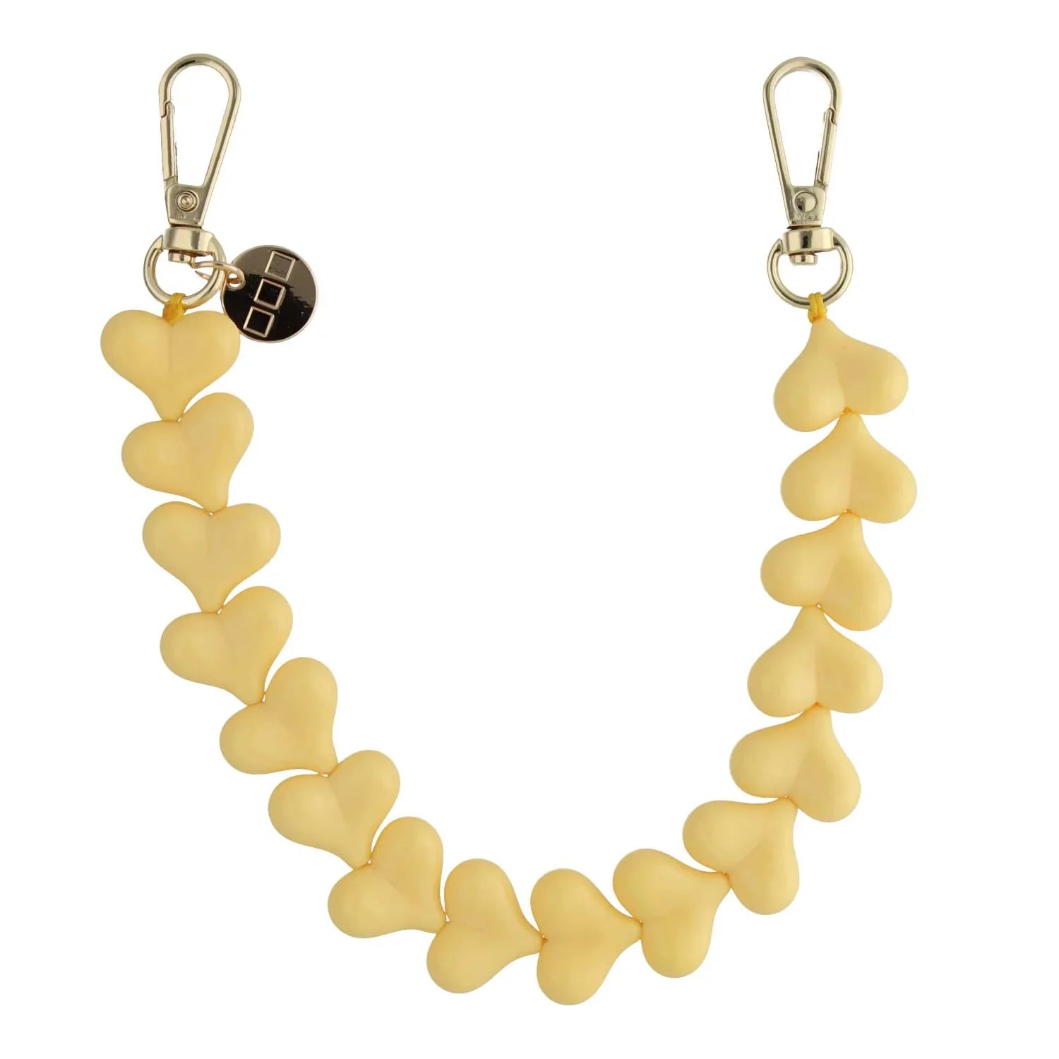 Handykette Herz - Buttergelb - Gold